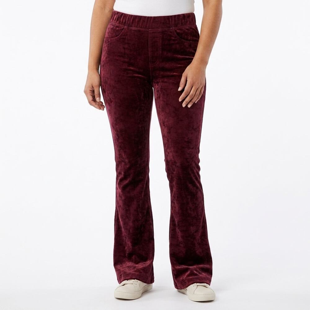 altard state Burgundy Flare Stretch Pants Women Size XS